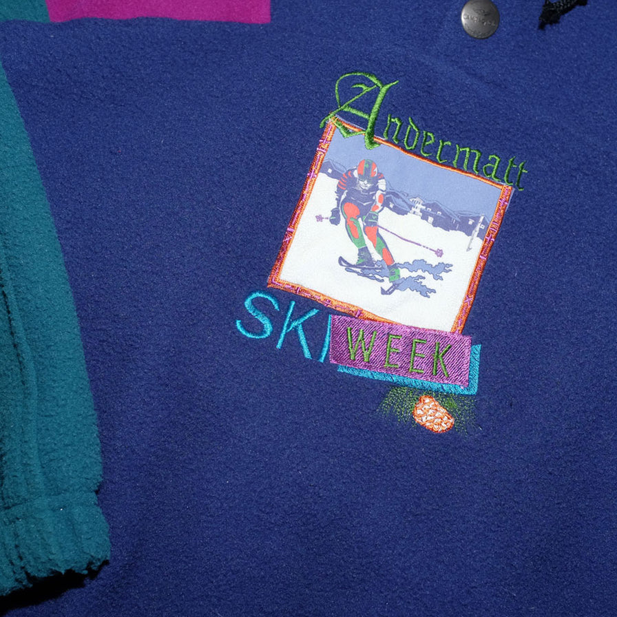 Vintage Skiing Fleece XLarge - Double Double Vintage