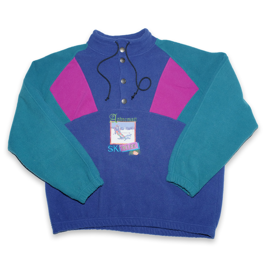 Vintage Skiing Fleece XLarge - Double Double Vintage