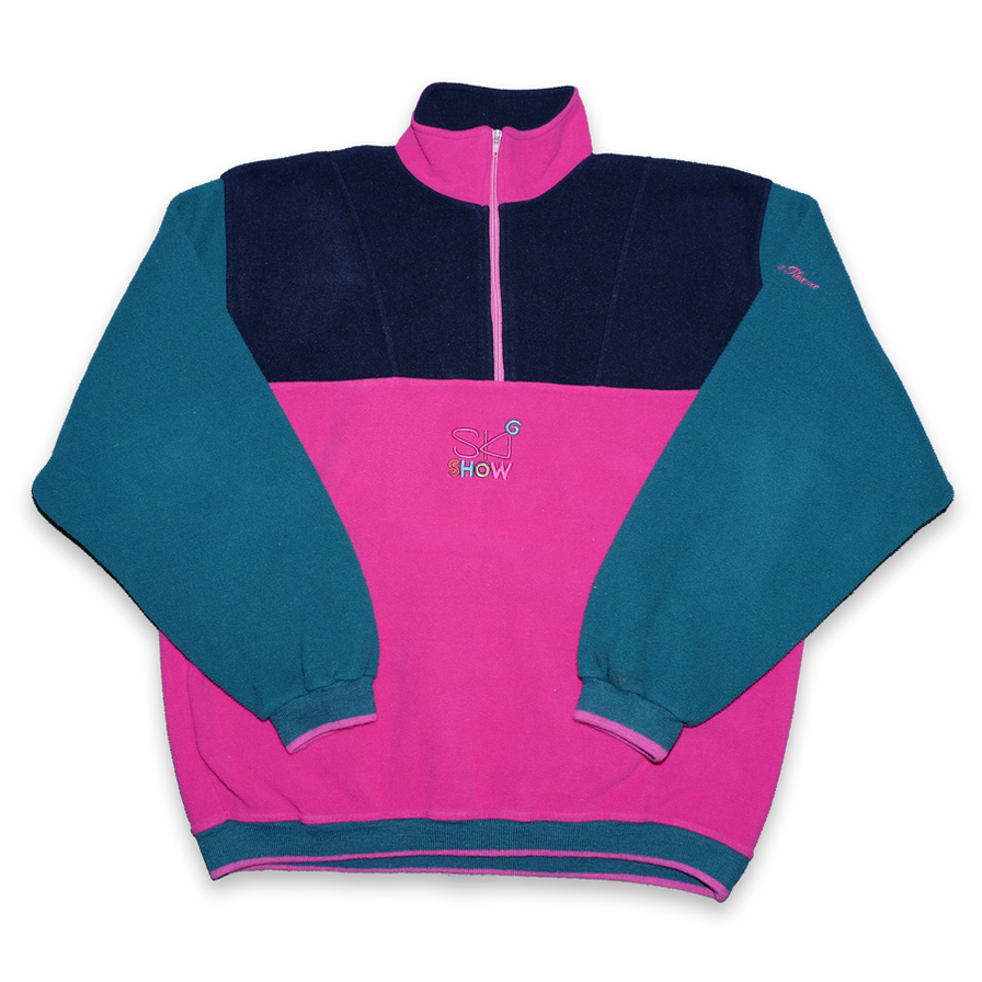 Vintage Q-Zip Fleece Large / XLarge - Double Double Vintage