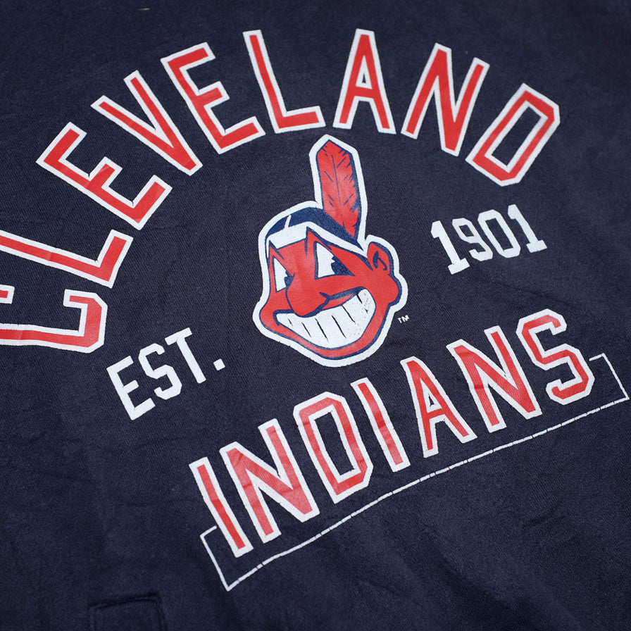 Baseball Cleveland Indians Hoody Large - Double Double Vintage