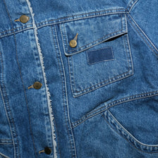 Vintage Denim Fur Jacket Large - Double Double Vintage