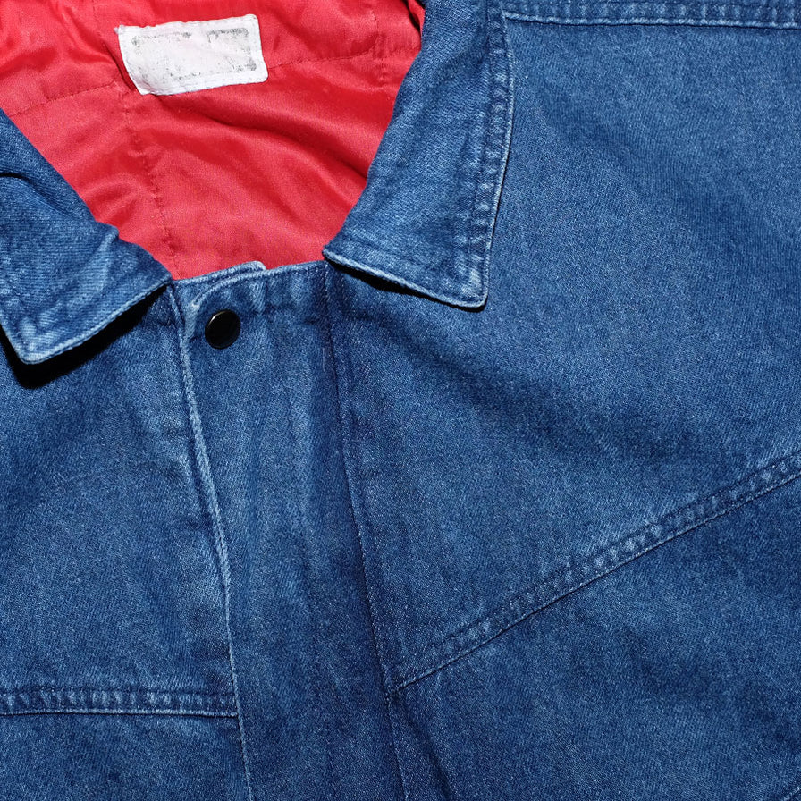 Vintage Padded Denim Jacket Large - Double Double Vintage