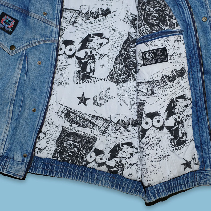 Vintage Denim Padded Jacket XLarge - Double Double Vintage