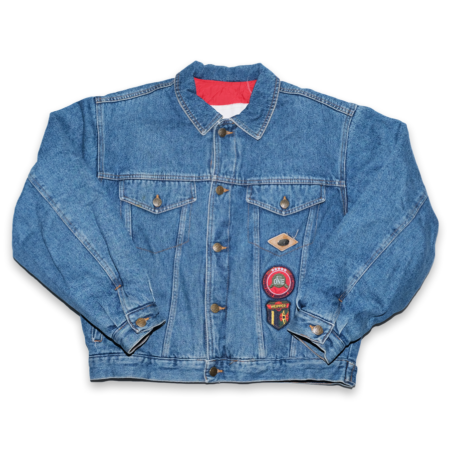 Vintage Padded Denim Jacket Small