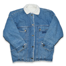 Vintage Denim Fur Jacket Large - Double Double Vintage