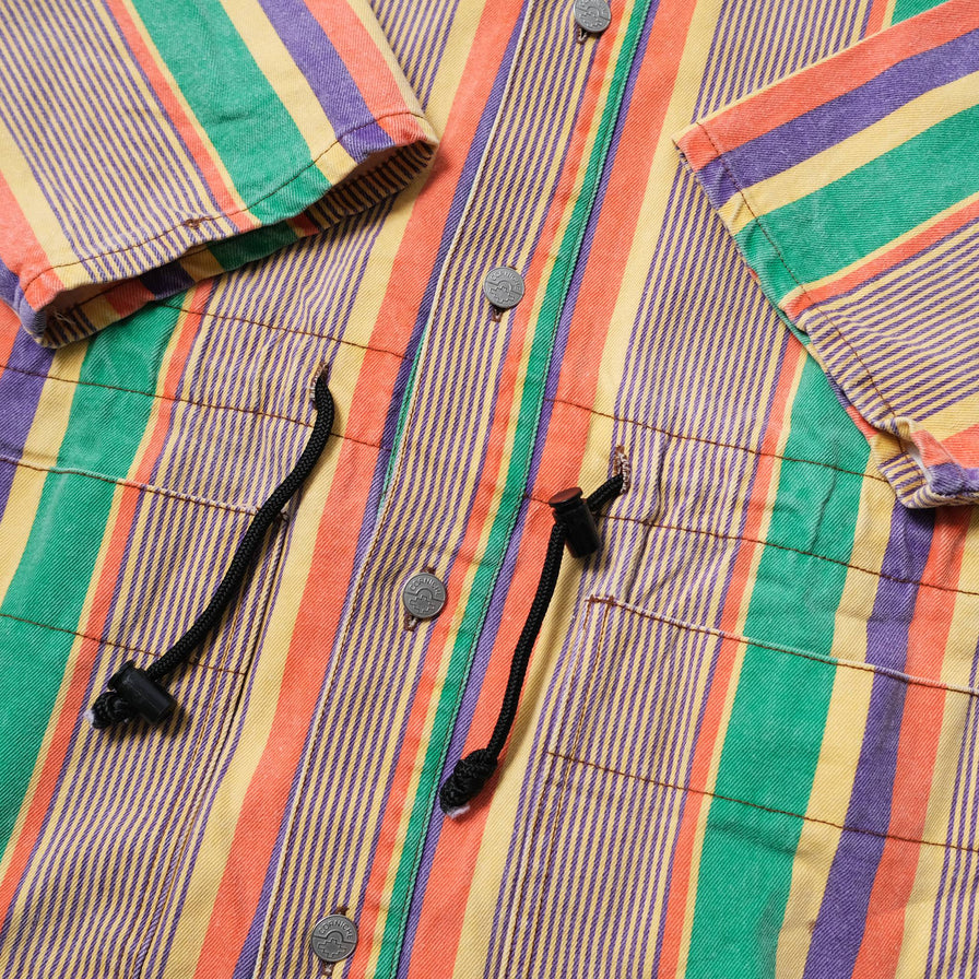 Vintage Hooded Denim Coat XLarge