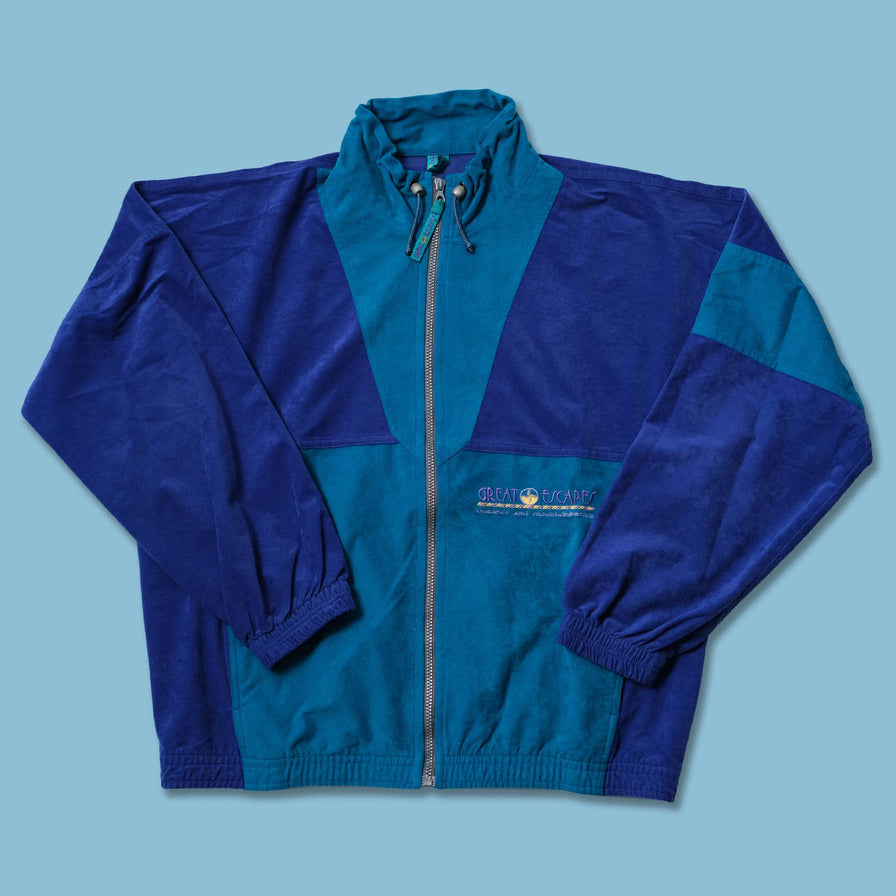 Vintage Velour Track Jacket Large