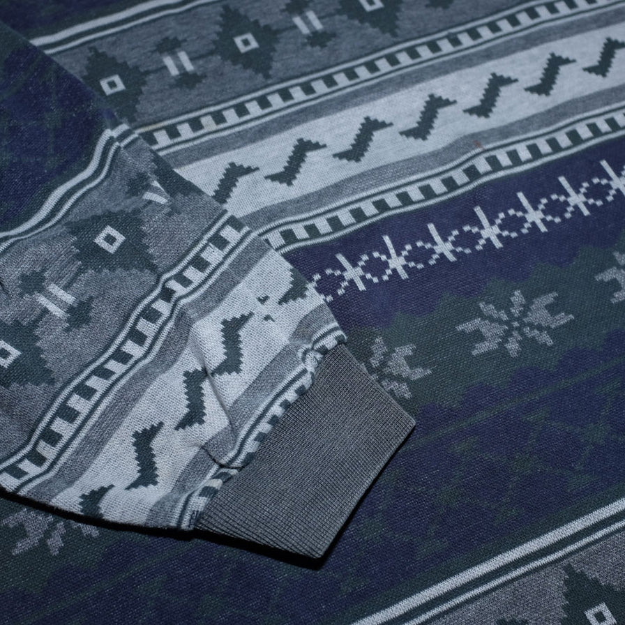 Vintage Pattern Long Polo XLarge - Double Double Vintage