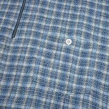 Vintage Pattern Zip Polo Medium / Large - Double Double Vintage