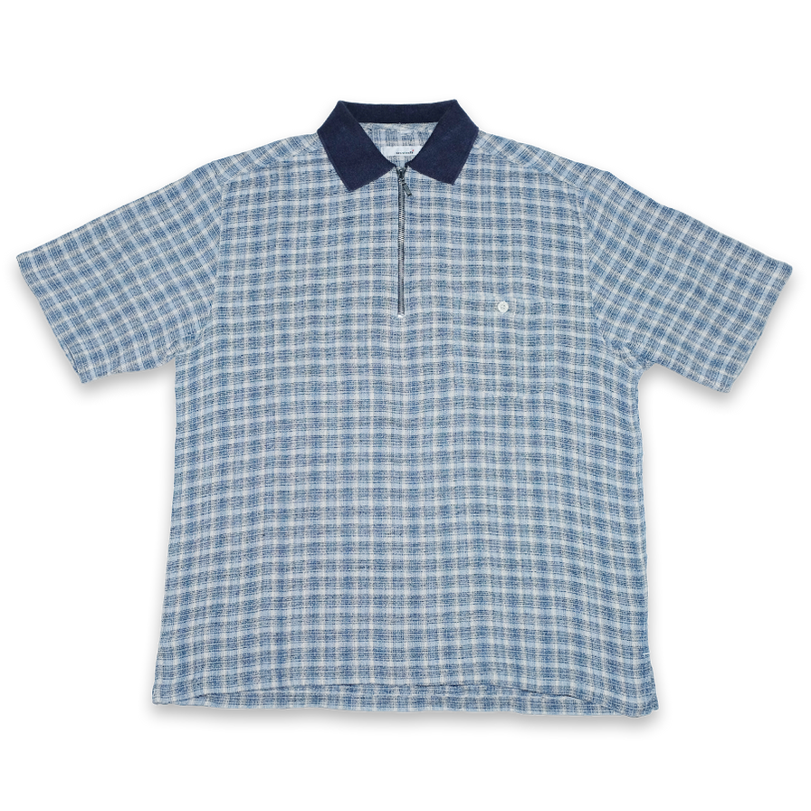 Vintage Pattern Zip Polo Medium / Large - Double Double Vintage