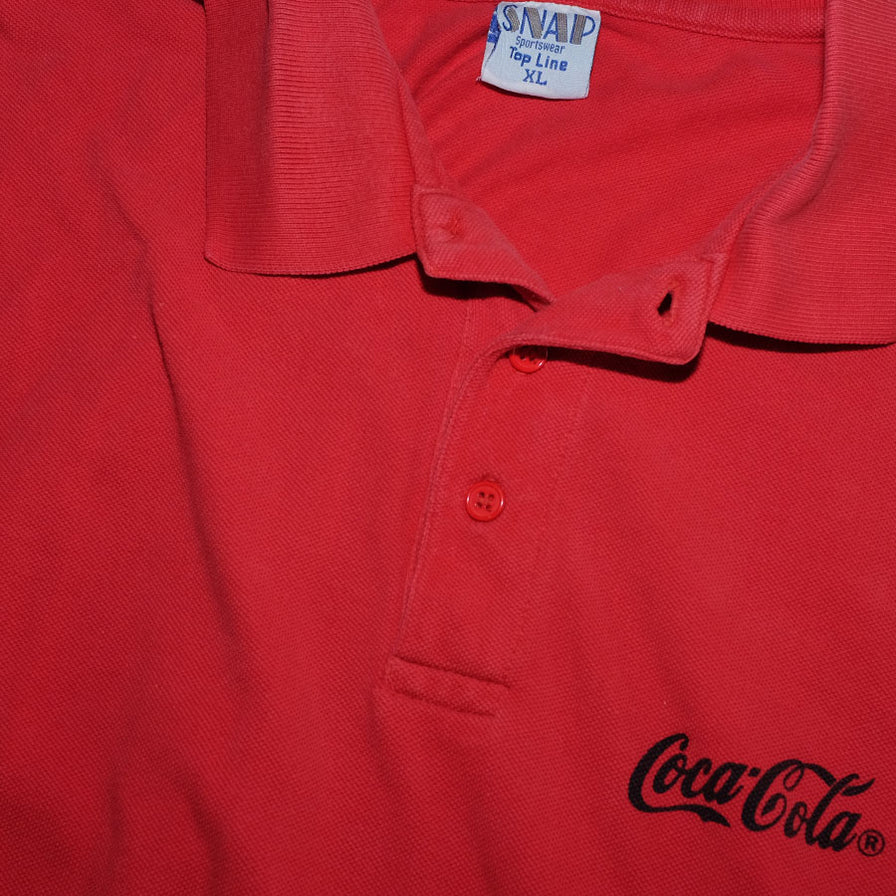 Vintage coca cola polo shirt top