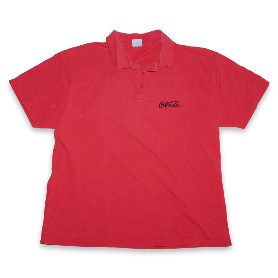 Vintage Coca Cola Polo Large - Double Double Vintage