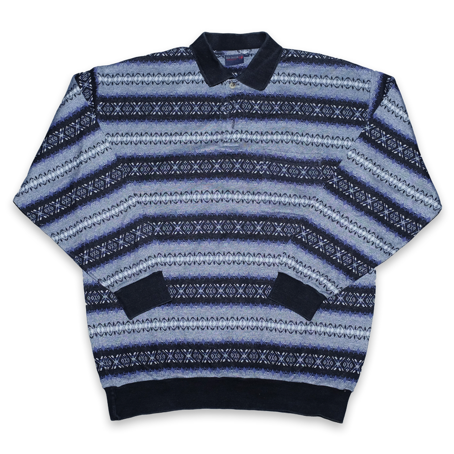 Vintage Pattern Sweater XLarge - Double Double Vintage