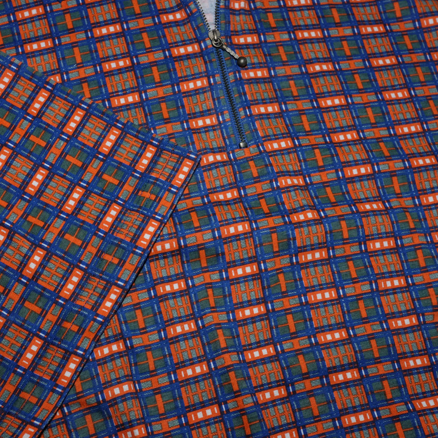 Vintage Pattern Zip Polo XLarge - Double Double Vintage