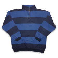 Vintage Striped Q-Zip Sweater XLarge - Double Double Vintage