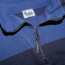 Vintage Striped Q-Zip Sweater XLarge - Double Double Vintage