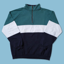 Vintage Color Blocking Q-Zip Sweater Large / XLarge
