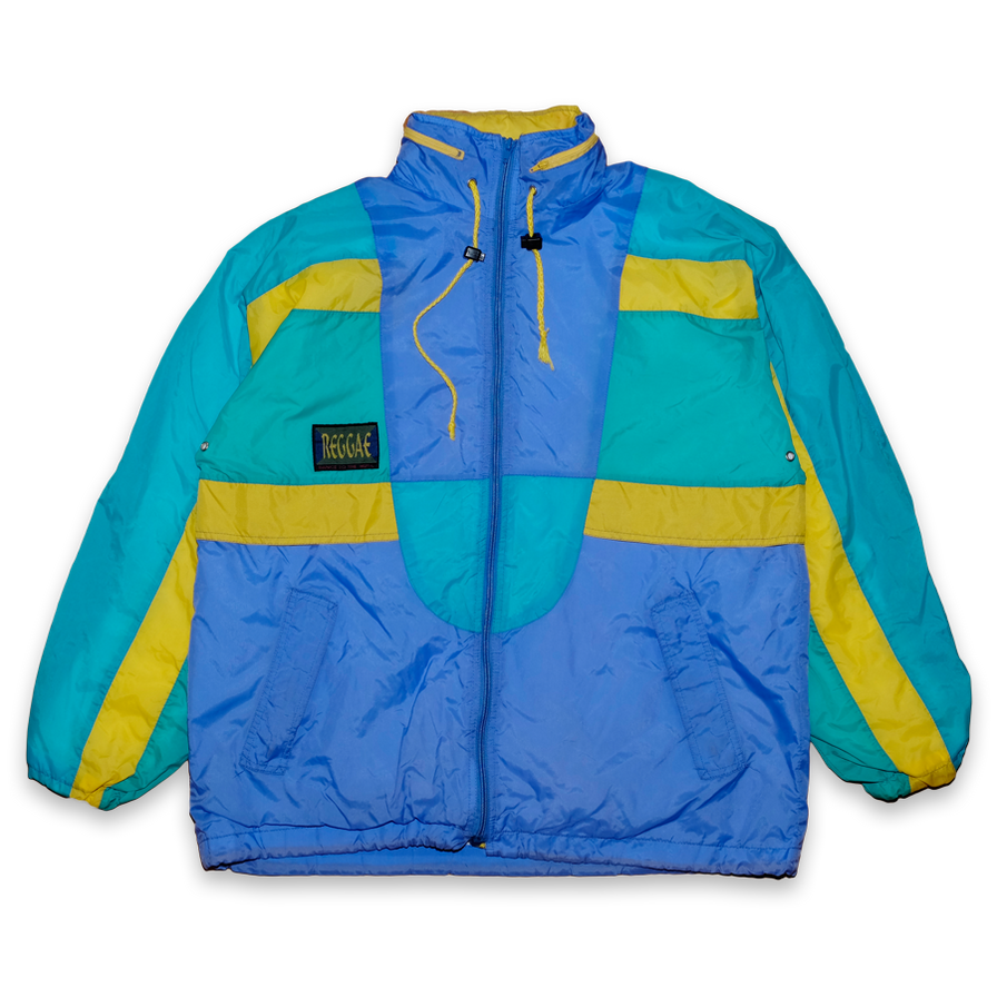 Color Blocking Rainjacket Large - Double Double Vintage