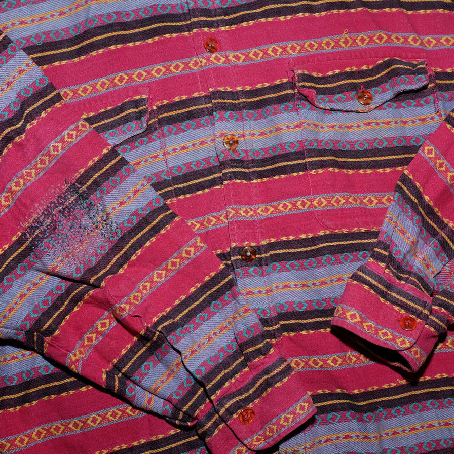 Vintage Pattern Shirt XLarge - Double Double Vintage