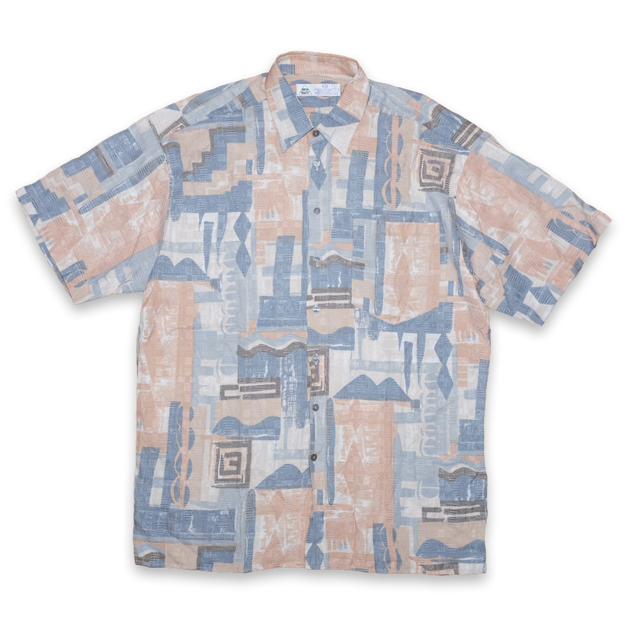 Vintage abstract Shirt Large - Double Double Vintage