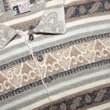 Vintage Pattern Long Polo Large - Double Double Vintage