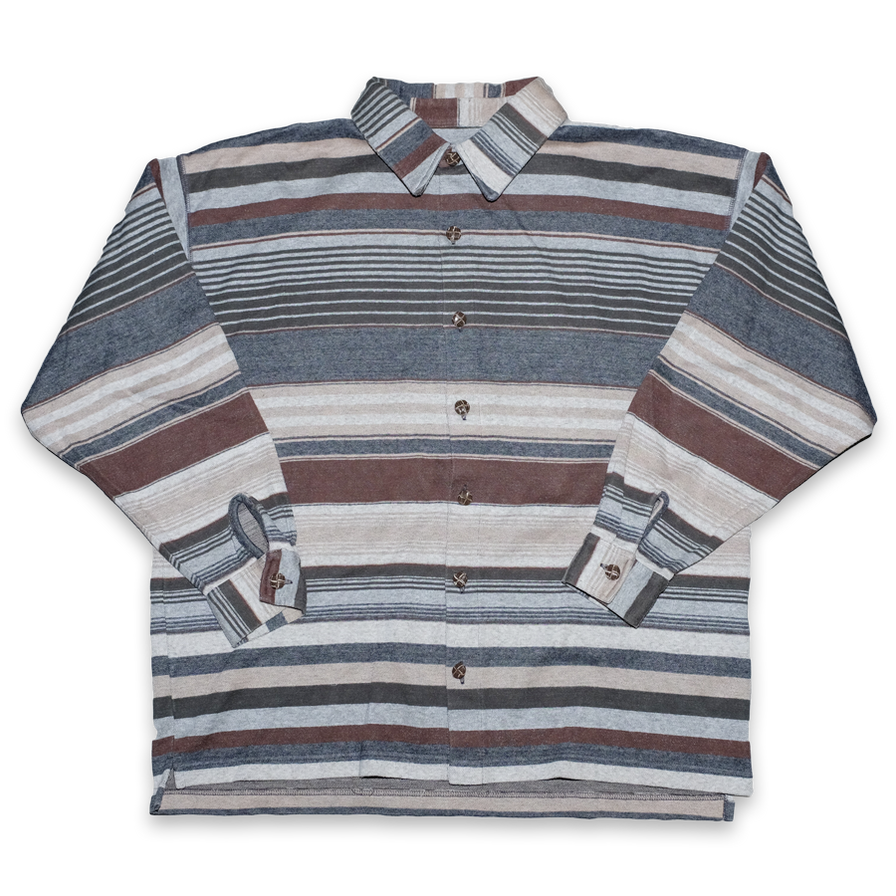 Vintage Striped Flannell Shirt XLarge - Double Double Vintage