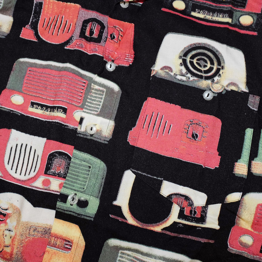 Vintage Radio Print Shirt XLarge - Double Double Vintage