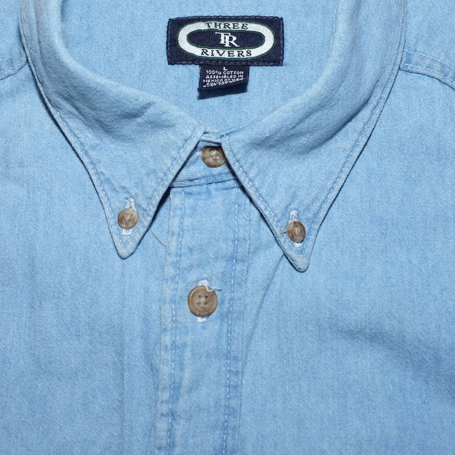 Vintage Fungicide Denim Shirt Large - Double Double Vintage