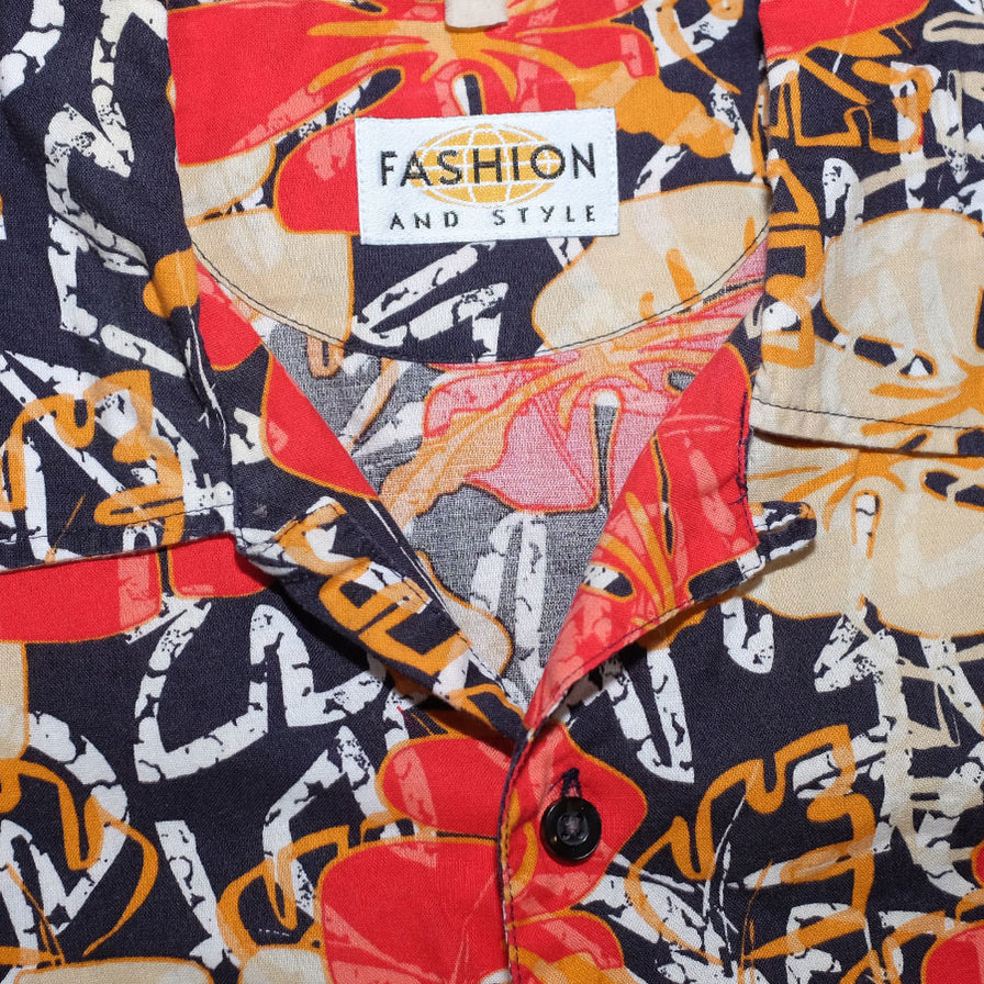 Floral Pattern Shirt XLarge - Double Double Vintage