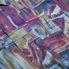 Vintage Abstract Shirt Large - Double Double Vintage