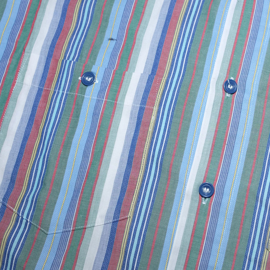 Vintage Vertical Stripe Shirt XLarge - Double Double Vintage