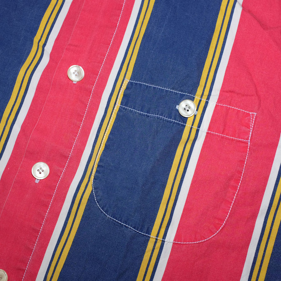 Vertical Striped Button Up Shirt XLarge / XXLarge - Double Double Vintage