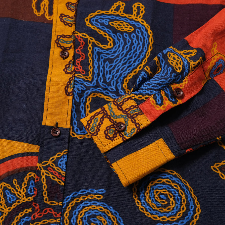 Vintage Pattern Hippie Shirt Medium