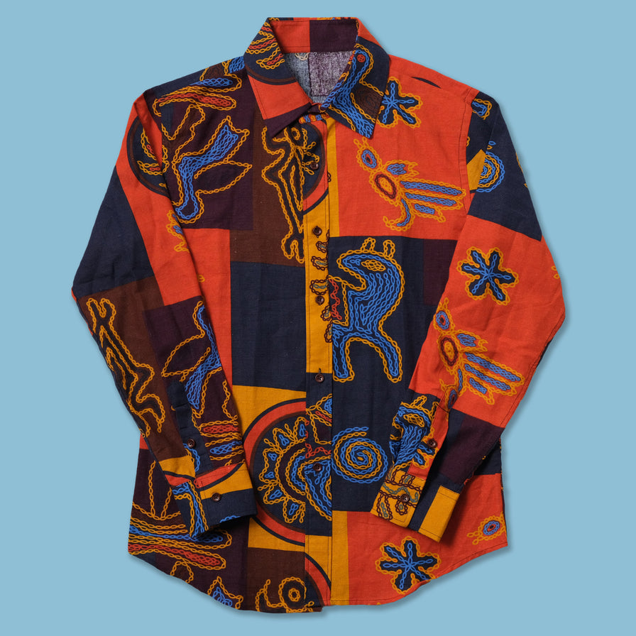 Vintage Pattern Hippie Shirt Medium