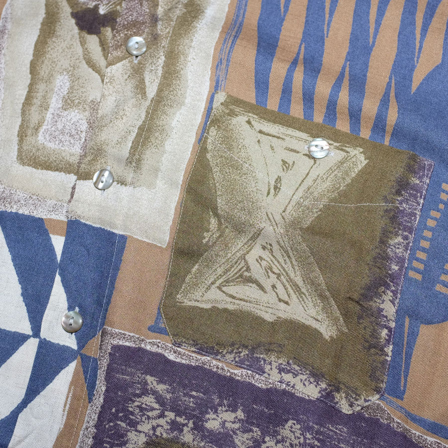 Vintage Pattern Shirt XLarge - Double Double Vintage