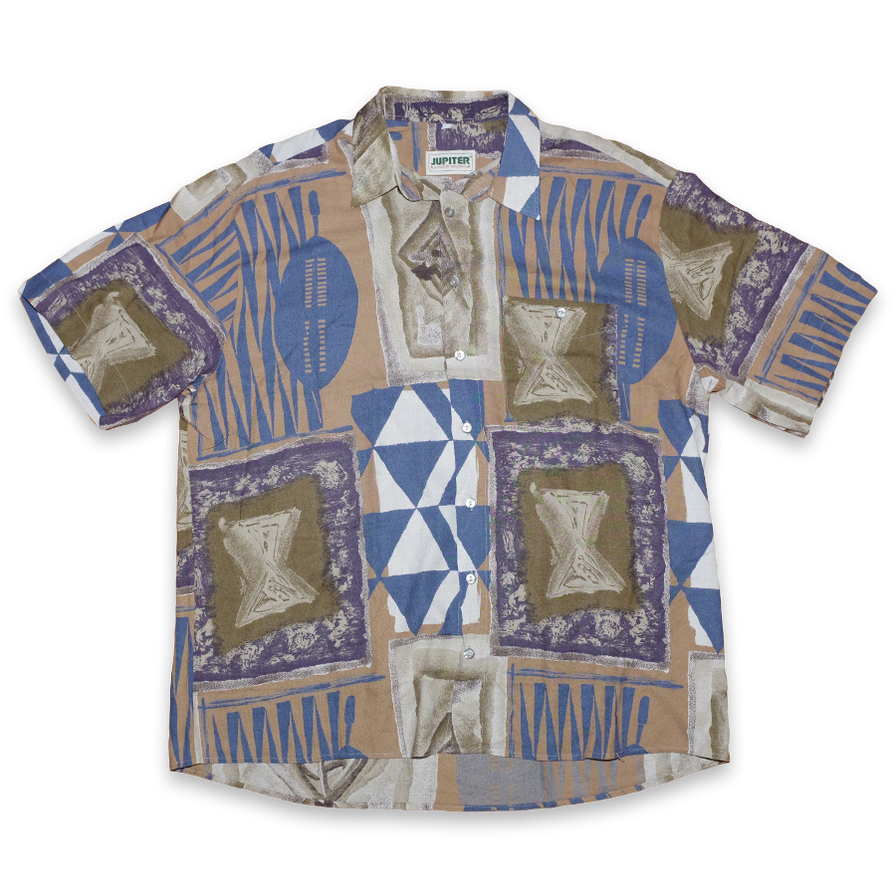 Vintage Pattern Shirt XLarge - Double Double Vintage