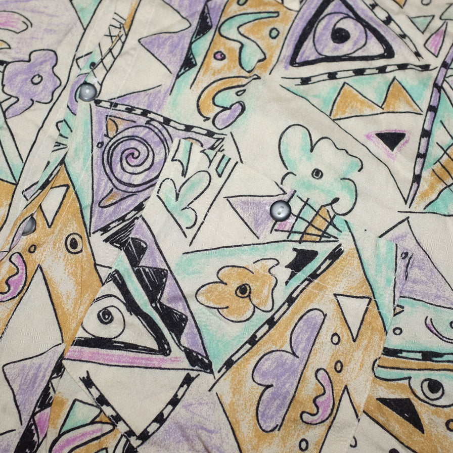 Vintage Pattern Shirt XLarge - Double Double Vintage