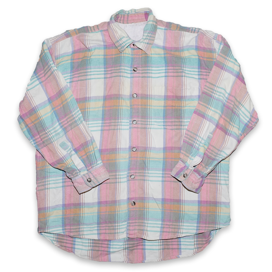 Vintage Pattern Flannell Shirt XLarge - Double Double Vintage