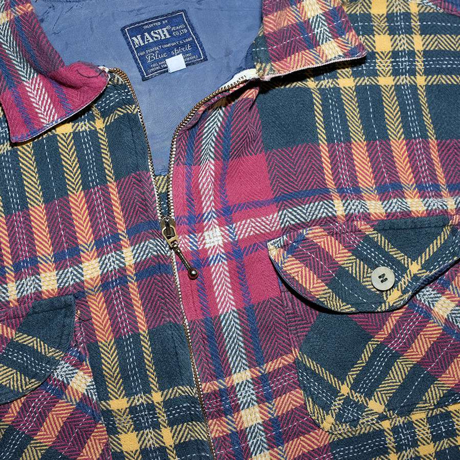 Vintage Flannell Zip Shirt Large