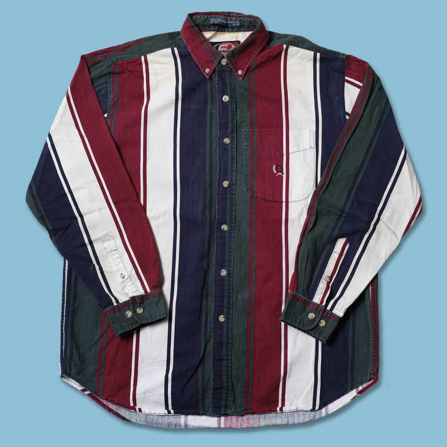 Vintage Vertical Striped Shirt XLarge