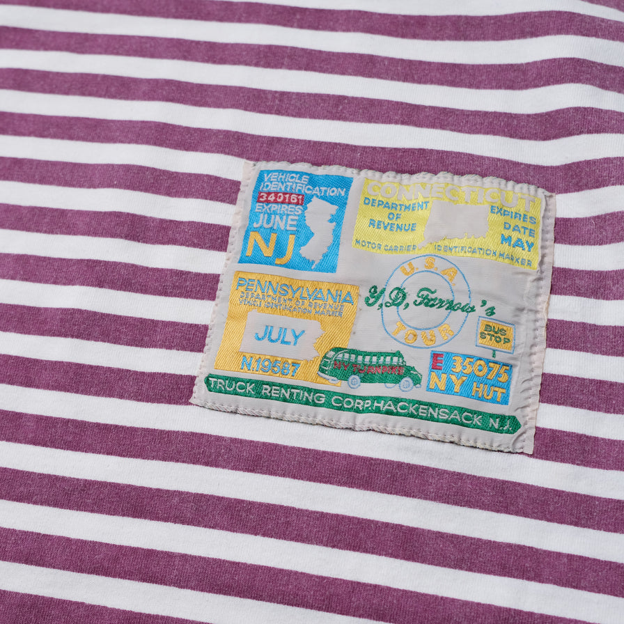 Vintage Striped T-Shirt Large