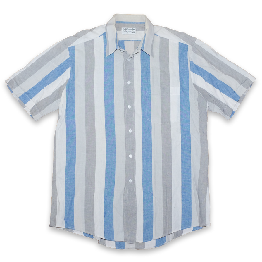 Vintage Vertical Striped Shirt Medium / Large - Double Double Vintage