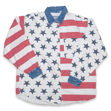 Vintage USA Flag Shirt Small - Double Double Vintage