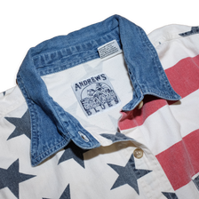 Vintage USA Flag Shirt Small - Double Double Vintage