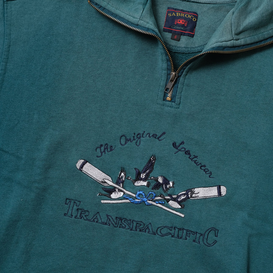 Vintage Transpacific Q-Zip Sweater Small