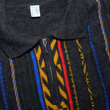 Vintage Q-Zip Knit Sweater Large - Double Double Vintage