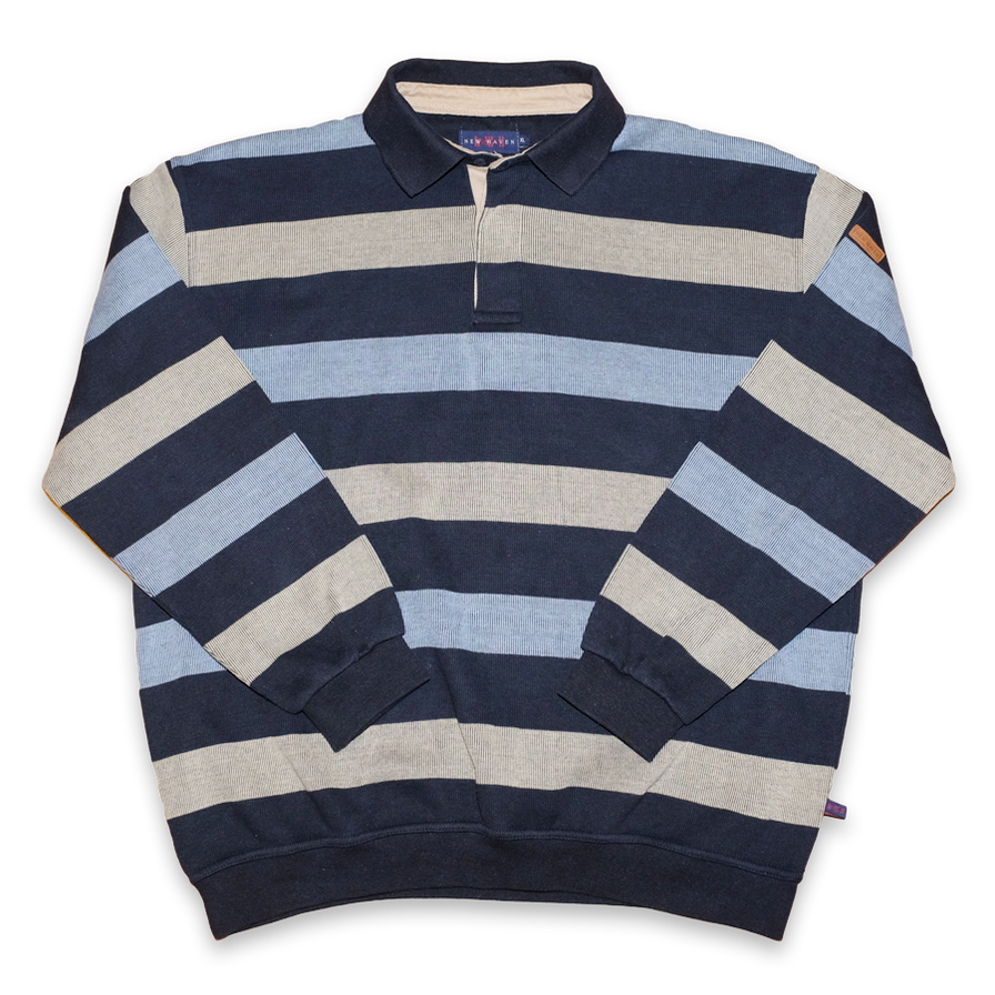 Vintage Striped Sweater XLarge - Double Double Vintage