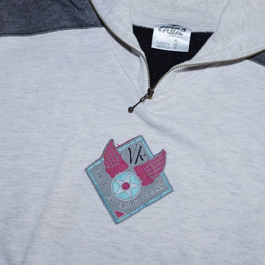 Vintage University Q-Zip Sweater XLarge - Double Double Vintage