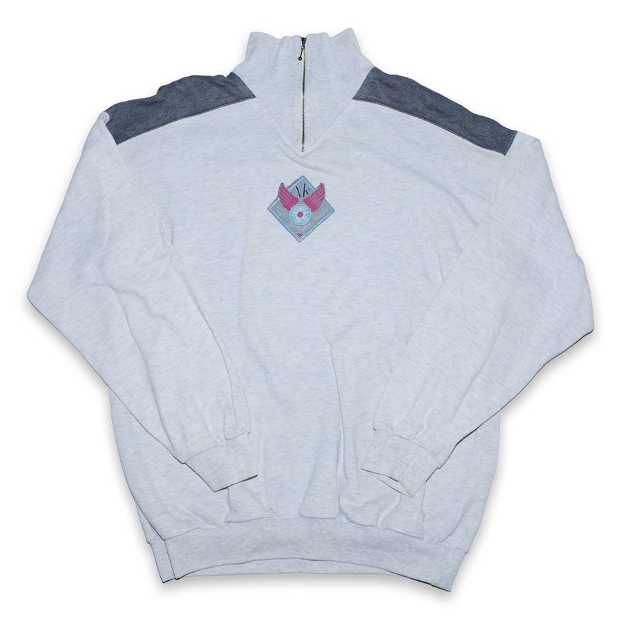 Vintage University Q-Zip Sweater XLarge - Double Double Vintage