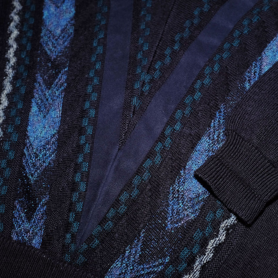 Vintage V-Neck Knit Sweater Small - Double Double Vintage